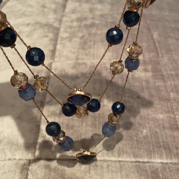 Beautiful 3 layer crystals necklace - Picture 3 of 5